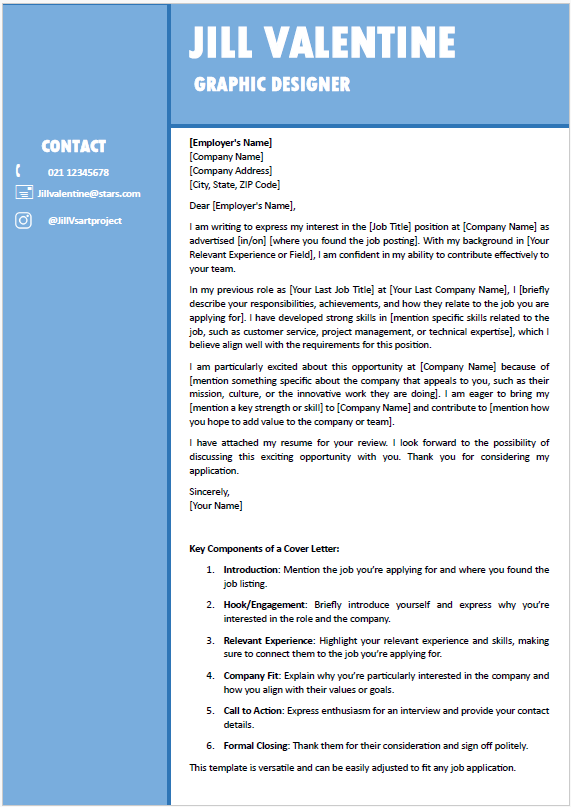 Cover Letter 7